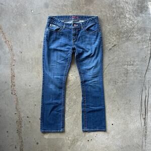 ADA Cinch Jeans Womens 30/9R Blue Bootcut Flare Cowgirl Western Boho Denim Pants